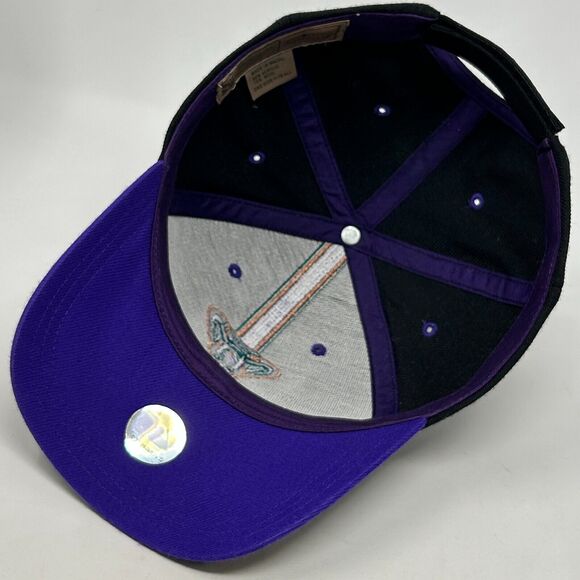 Arizona Diamondbacks Hat Baseball Cap D-backs Snake Wool Blend Strapback Black - Picture 4 of 9